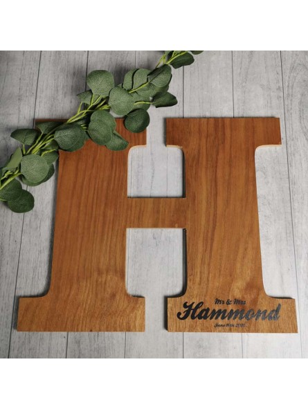 Wooden Guest Book Letter