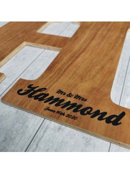 Wooden Guest Book Letter