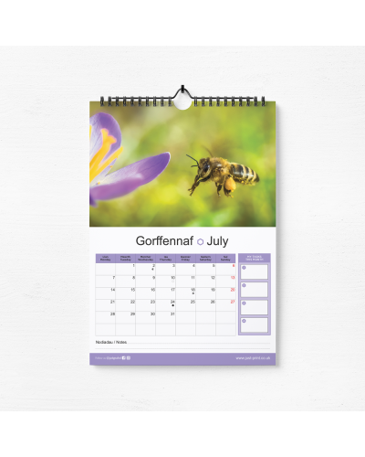 A4 Ring-bound Style Calendar