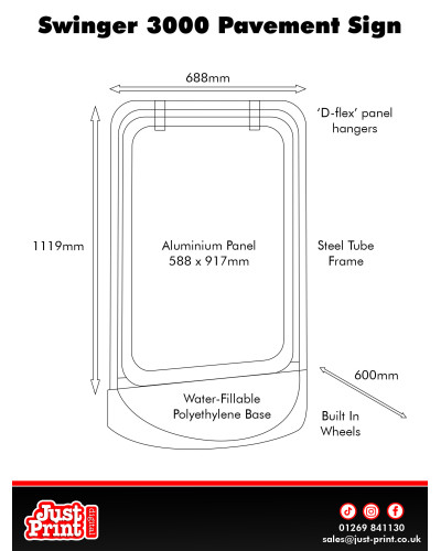 Swinger 3000 Pavement Sign