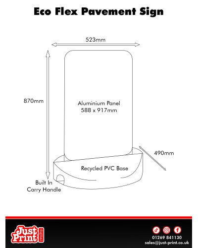Eco Flex Pavement Sign
