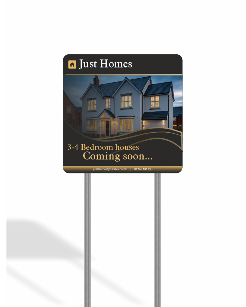 1.22m x 0.915m Landscape Site Sign Kit