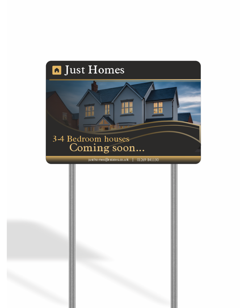 1.22m x 0.915m Landscape Site Sign Kit