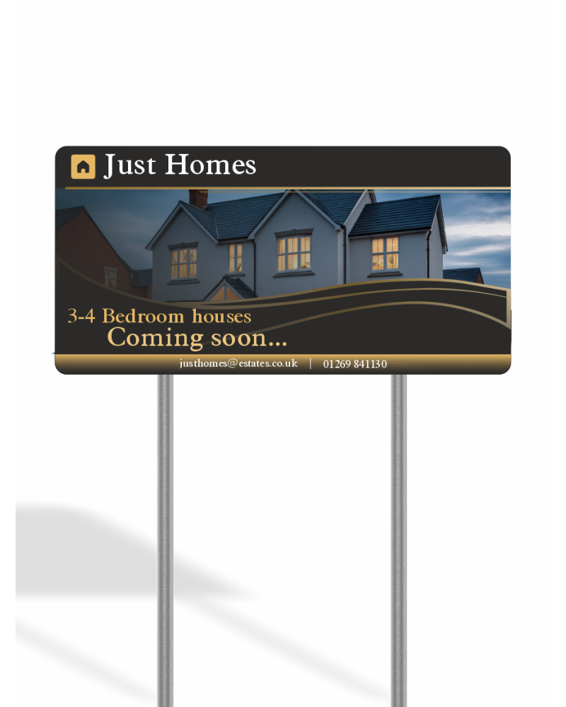 1.22m x 0.915m Landscape Site Sign Kit