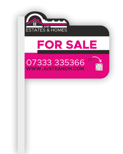 Shaped Estate Agent Flag Boards